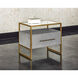Venice 25.25 X 22.5 inch Grey Shagreen Night Stand